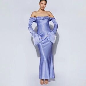 brand new with tags meshki giselle dress size XXS lavender